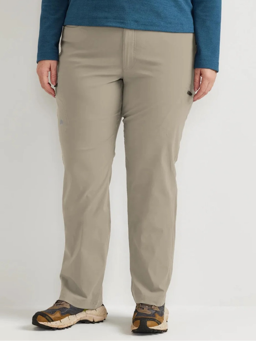 Eddie Bauer Guide Pro Ascent Hiking Outdoor Flex Pants Pumice Women's Size 20W